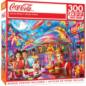 Coca - Cola - Future Times 300 Piece EZ Grip Jigsaw Puzzle | Masterpieces Puzzles - Masterpieces Puzzles - Jigsaw Puzzles - The Puzzle Center