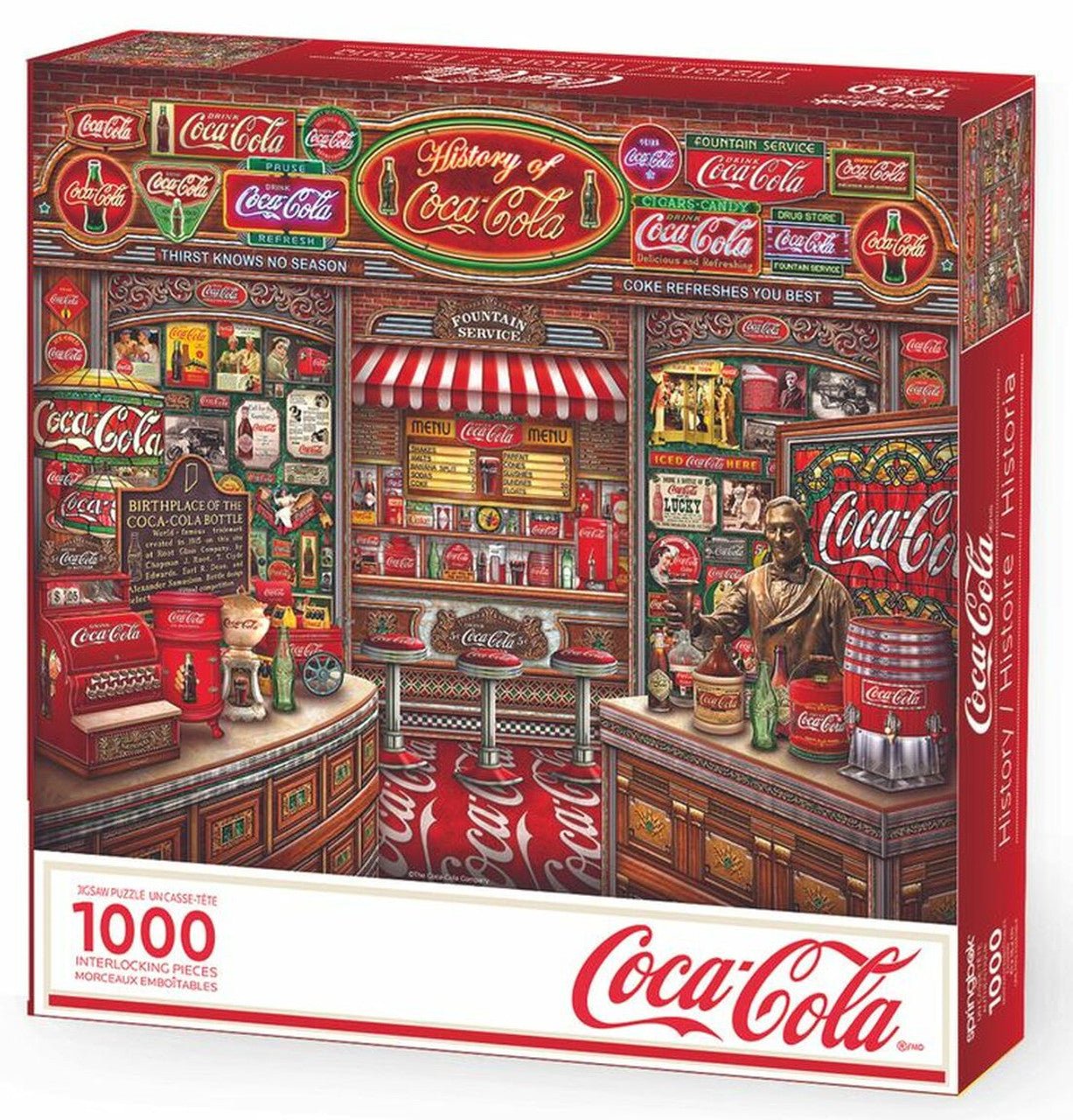Coca-Cola History 1000 Piece Puzzle by Springbok Nostalgic Retro