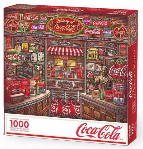 Coca - Cola History 1000 Piece Jigsaw Puzzle by Springbok Puzzles - Springbok Puzzles - Jigsaw Puzzles - The Puzzle Center - 