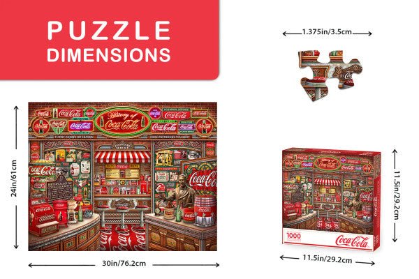 Coca - Cola History 1000 Piece Jigsaw Puzzle by Springbok Puzzles - Springbok Puzzles - Jigsaw Puzzles - The Puzzle Center - 