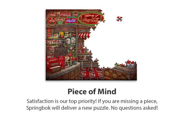 Coca - Cola History 1000 Piece Jigsaw Puzzle by Springbok Puzzles - Springbok Puzzles - Jigsaw Puzzles - The Puzzle Center - 