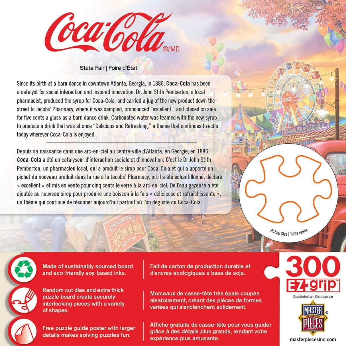 Coca - Cola State Fair 300 Piece Jigsaw Puzzle | Masterpieces Puzzles - Masterpieces Puzzles - Jigsaw Puzzles - The Puzzle Center