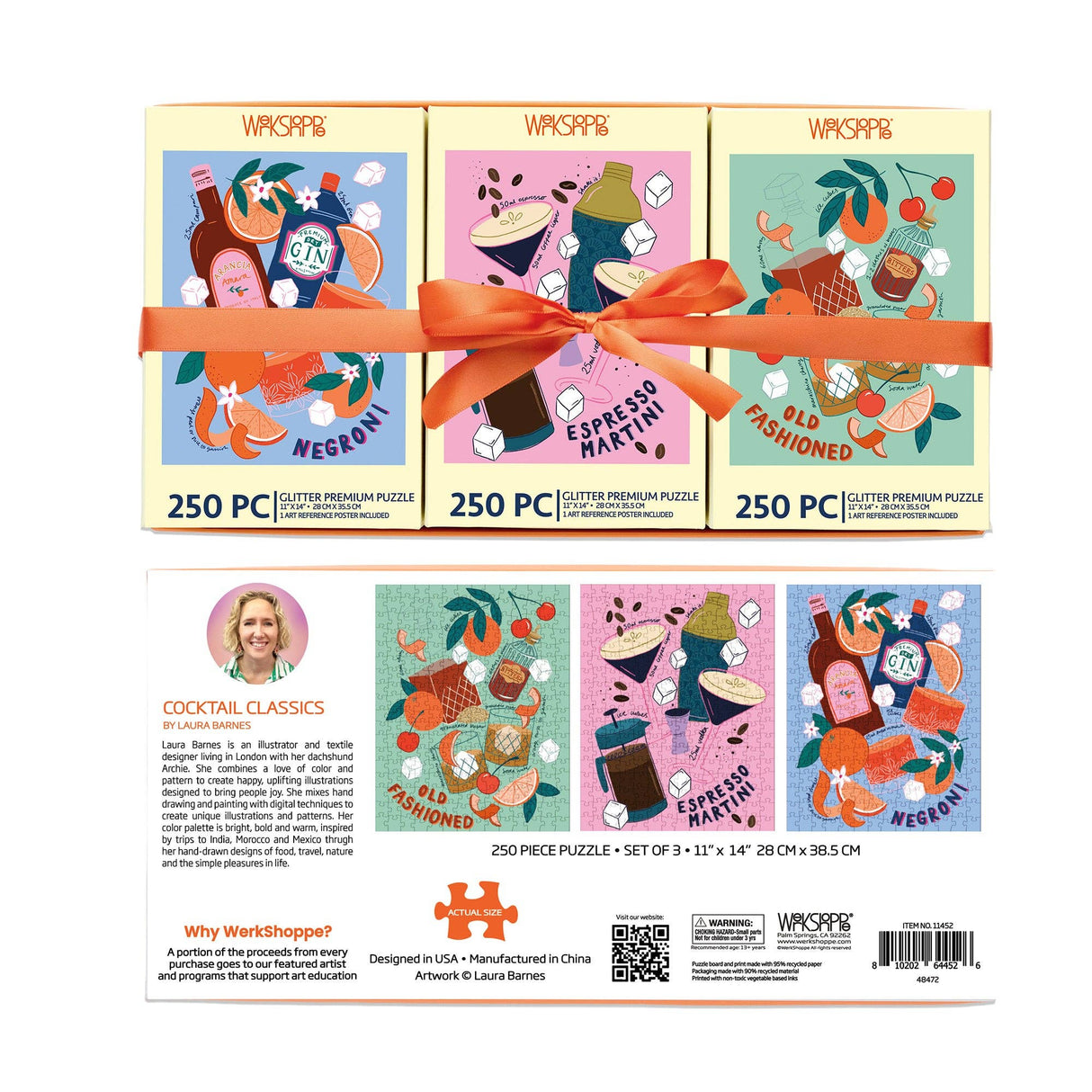 Cocktail Classics 250 Piece Jigsaw Puzzle Set | WerkShoppe - Jigsaw Puzzle - The Puzzle Center