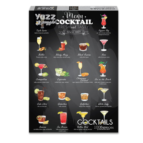 Cocktails 1000 Piece Jigsaw Puzzle | Yazz - Jigsaw Puzzles - The Puzzle Center
