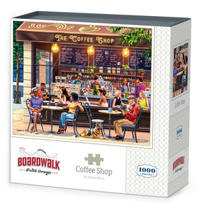 Coffee Shop 1000 Piece Jigsaw Puzzle by Boardwalk Puzzle Company - Boardwalk - Jigsaw Puzzles - The Puzzle Center