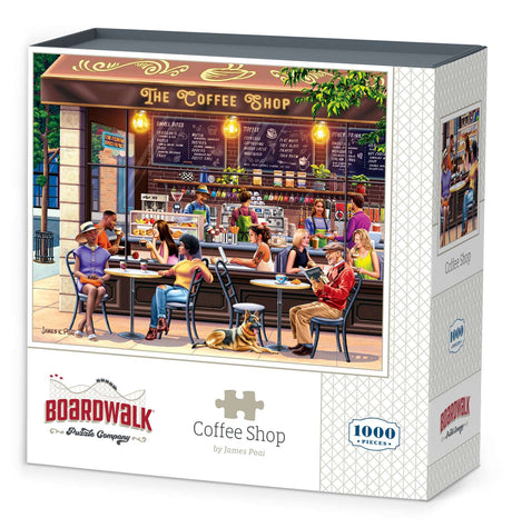 Coffee Shop 1000 Piece Jigsaw Puzzle by Boardwalk Puzzle Company - Boardwalk - Jigsaw Puzzles - The Puzzle Center