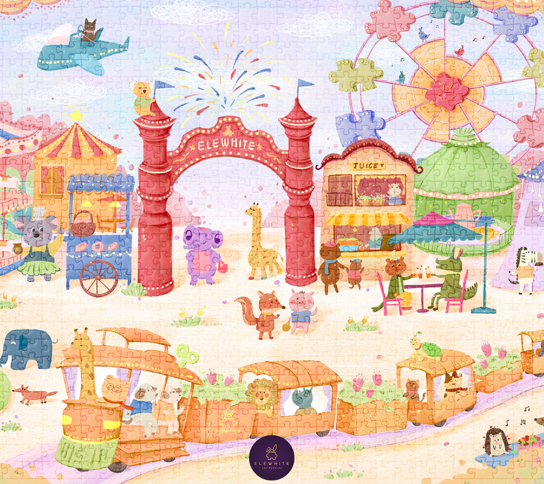Colorful Amusement Art Puzzle 1000 Pieces | Elewhite - Jigsaw Puzzles - The Puzzle Center