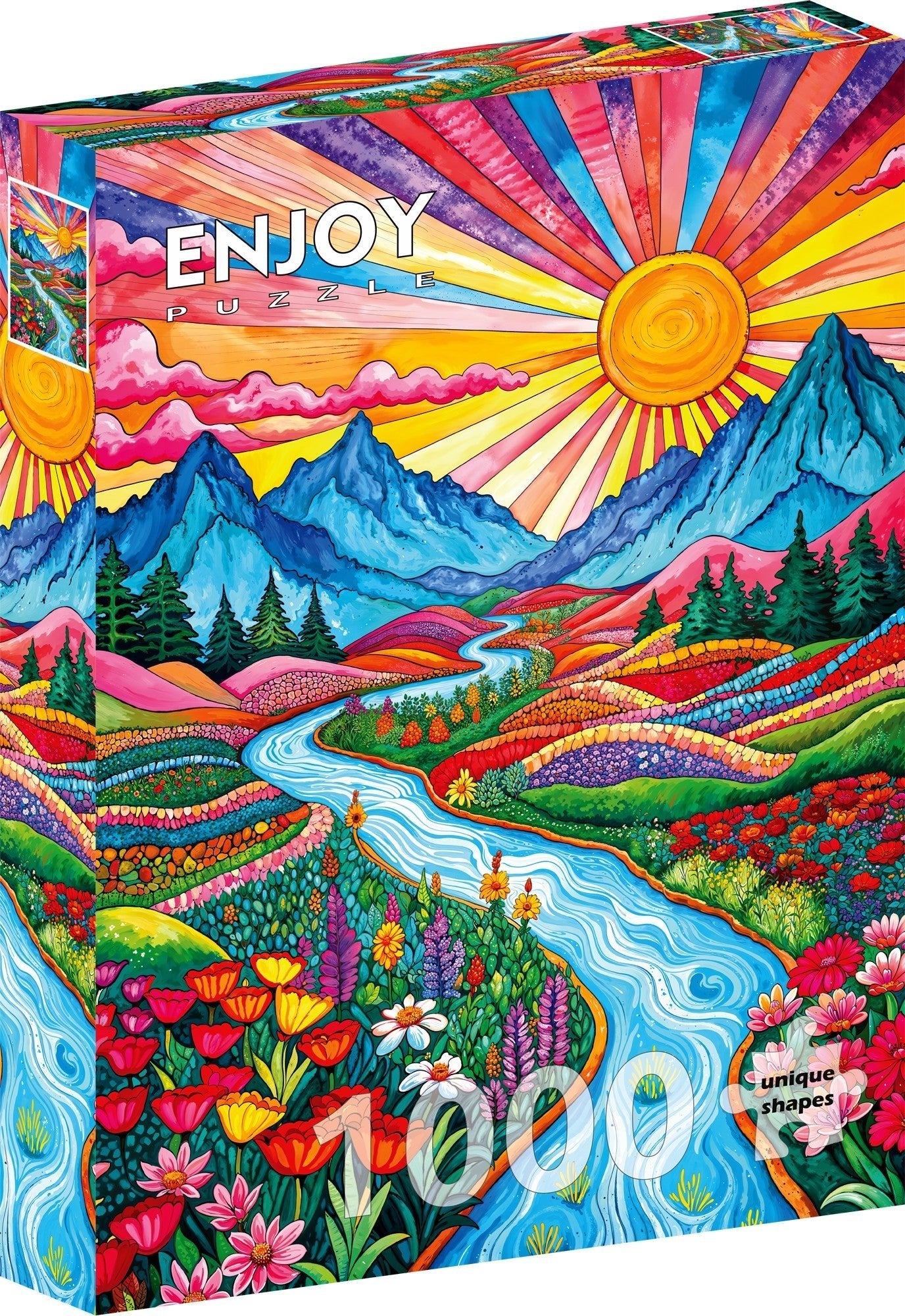 Colorful Highlands 1000 Piece Puzzle | Enjoy – The Puzzle Center