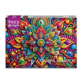 Colorful Mandala 1000 Piece Jigsaw Puzzle | Yazz - Jigsaw Puzzles - The Puzzle Center