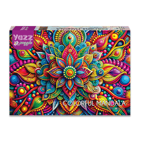 Colorful Mandala 1000 Piece Jigsaw Puzzle | Yazz - Jigsaw Puzzles - The Puzzle Center