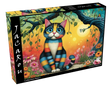 Colorful Striped Cat 1000 Piece Jigsaw Puzzle | JaCaRou Puzzles - Jigsaw Puzzles - The Puzzle Center
