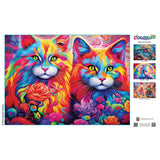 Colorize - Rainbow Whiskers 1000 Piece Puzzle by Masterpieces - Masterpieces Puzzles - Jigsaw Puzzles - The Puzzle Center - 