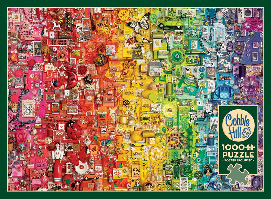 Colourful Rainbow 1000 Piece Puzzle by Cobble Hill Puzzles - Cobble Hill Puzzles - Jigsaw Puzzles - The Puzzle Center