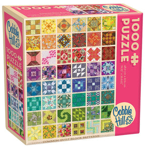 Common Quilt Blocks 1000 Piece Jigsaw Puzzle | Cobble Hill - Jigsaw Puzzles - The Puzzle Center