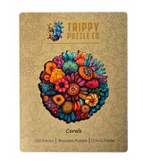 Coral Shaped 300 Piece Wooden Jigsaw Puzzle | Trippy Puzzle Co - Jigsaw Puzzles - The Puzzle Center