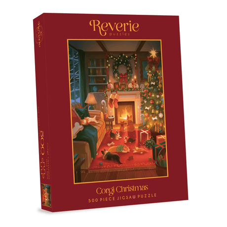Corgi Christmas 500 Piece Jigsaw Puzzle | Reverie Puzzles - Jigsaw Puzzles - The Puzzle Center