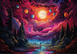 Cosmic Canvas 1000 Piece Jigsaw Puzzle | Trippy Puzzle Co - Jigsaw Puzzles - The Puzzle Center