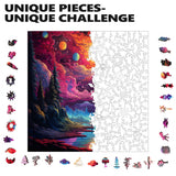 Cosmic Canvas 300 Piece Wooden Jigsaw Puzzle | Trippy Puzzle Co - Jigsaw Puzzles - The Puzzle Center