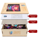 Cosmic Canvas 300 Piece Wooden Jigsaw Puzzle | Trippy Puzzle Co - Jigsaw Puzzles - The Puzzle Center
