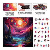 Cosmic Canvas 300 Piece Wooden Jigsaw Puzzle | Trippy Puzzle Co - Jigsaw Puzzles - The Puzzle Center