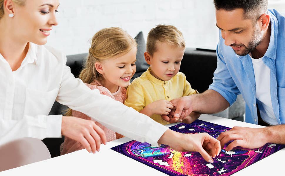Cosmic Collision 300 Piece Wooden Jigsaw Puzzle | Trippy Puzzle Co - Jigsaw Puzzles - The Puzzle Center