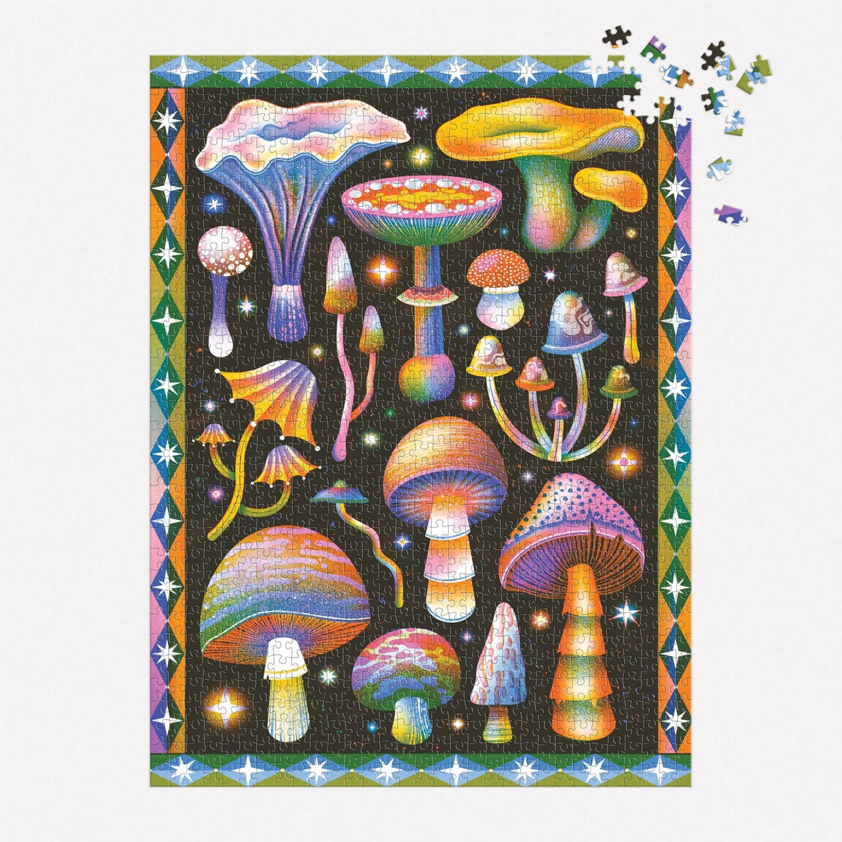 Cosmic Mushrooms 1000 Piece Jigsaw Puzzle | Galison - Jigsaw Puzzles - The Puzzle Center