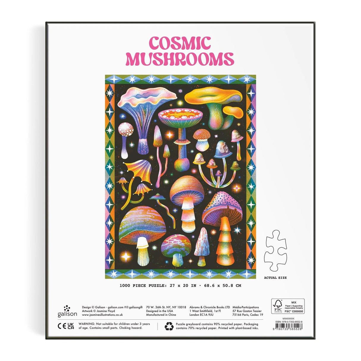 Cosmic Mushrooms 1000 Piece Jigsaw Puzzle | Galison - Jigsaw Puzzles - The Puzzle Center