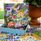 Cottage at Dusk 1000 Piece Jigsaw Puzzle | eeBoo - Jigsaw Puzzles - The Puzzle Center