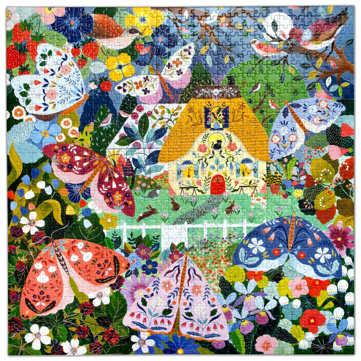 Cottage at Dusk 1000 Piece Jigsaw Puzzle | eeBoo - Jigsaw Puzzles - The Puzzle Center