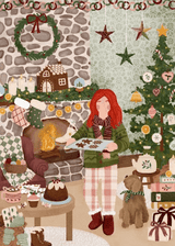 Cottage Christmas 1000 Piece Jigsaw Puzzle | Villager - Jigsaw Puzzles - The Puzzle Center