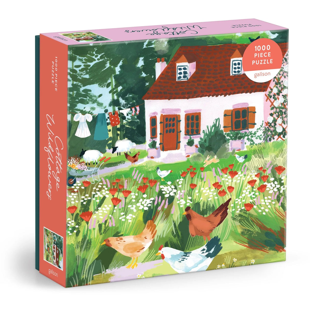 Cottage Wildflowers 1000 Piece Jigsaw Puzzle | Galison - Jigsaw Puzzles - The Puzzle Center