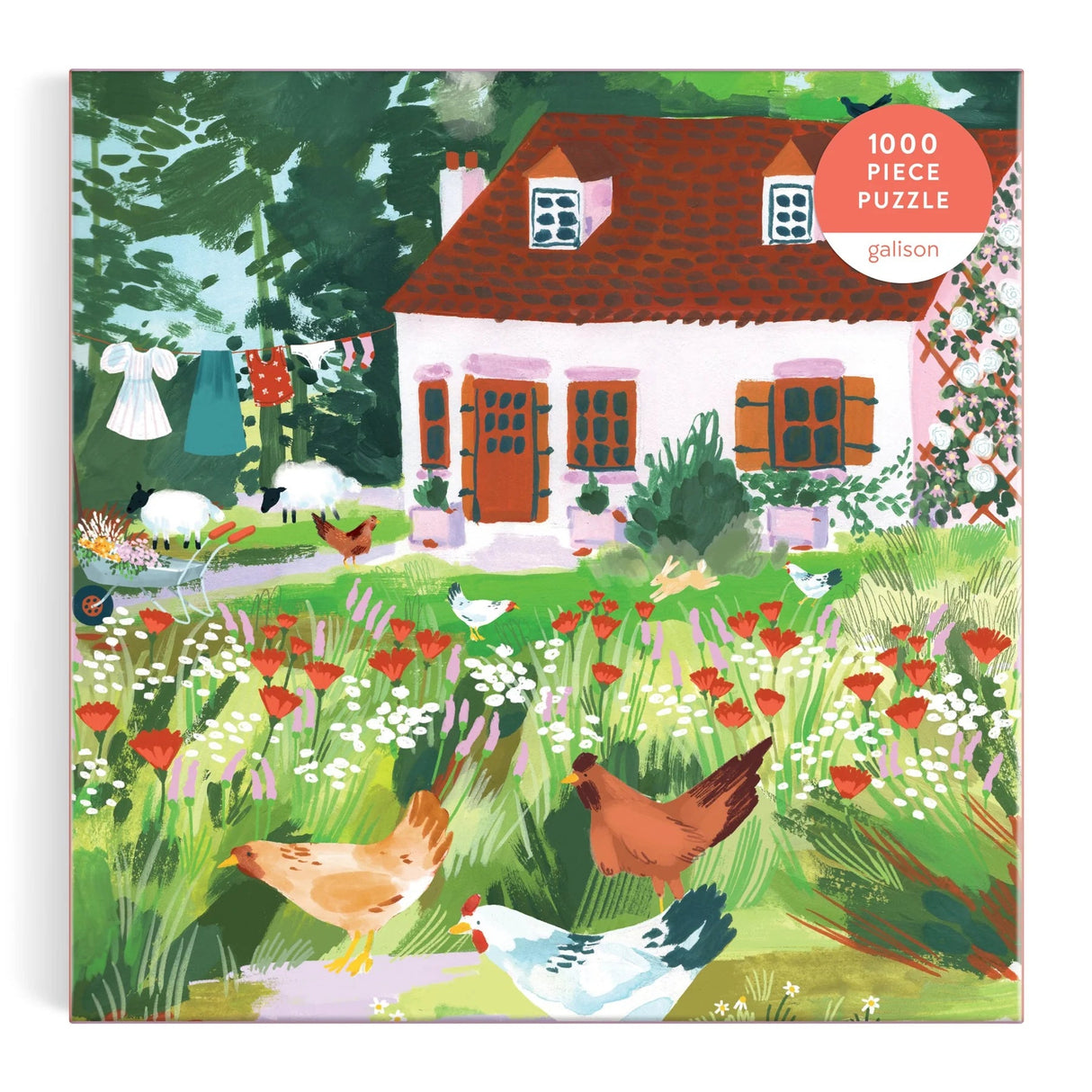 Cottage Wildflowers 1000 Piece Jigsaw Puzzle | Galison - Jigsaw Puzzles - The Puzzle Center