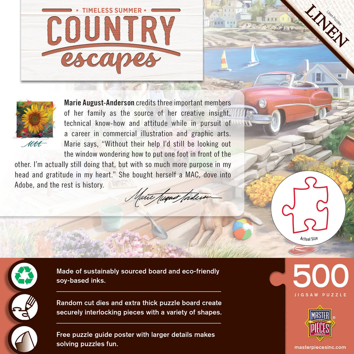 Country Escapes - Timeless Summer 500 Piece Jigsaw Puzzle | Masterpieces Puzzles - Jigsaw Puzzles - The Puzzle Center