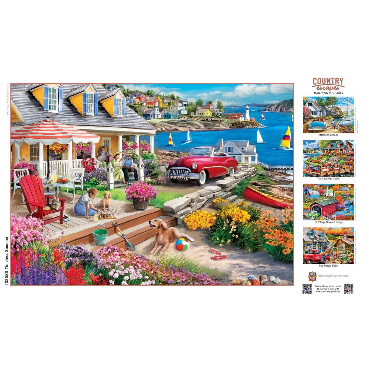 Country Escapes - Timeless Summer 500 Piece Jigsaw Puzzle | Masterpieces Puzzles - Jigsaw Puzzles - The Puzzle Center