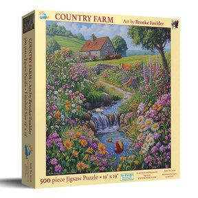 Country Farm 500 Piece Jigsaw Puzzle by SunsOut Puzzles - SunsOut - Jigsaw Puzzles - The Puzzle Center