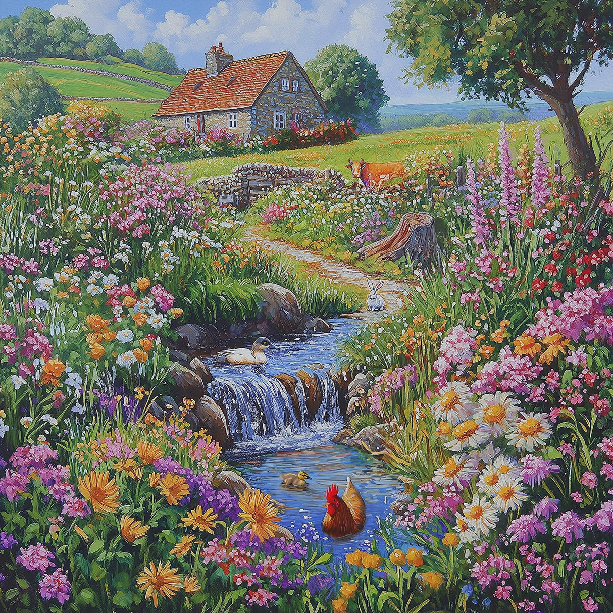 Country Farm 500 Piece Jigsaw Puzzle by SunsOut Puzzles - SunsOut - Jigsaw Puzzles - The Puzzle Center