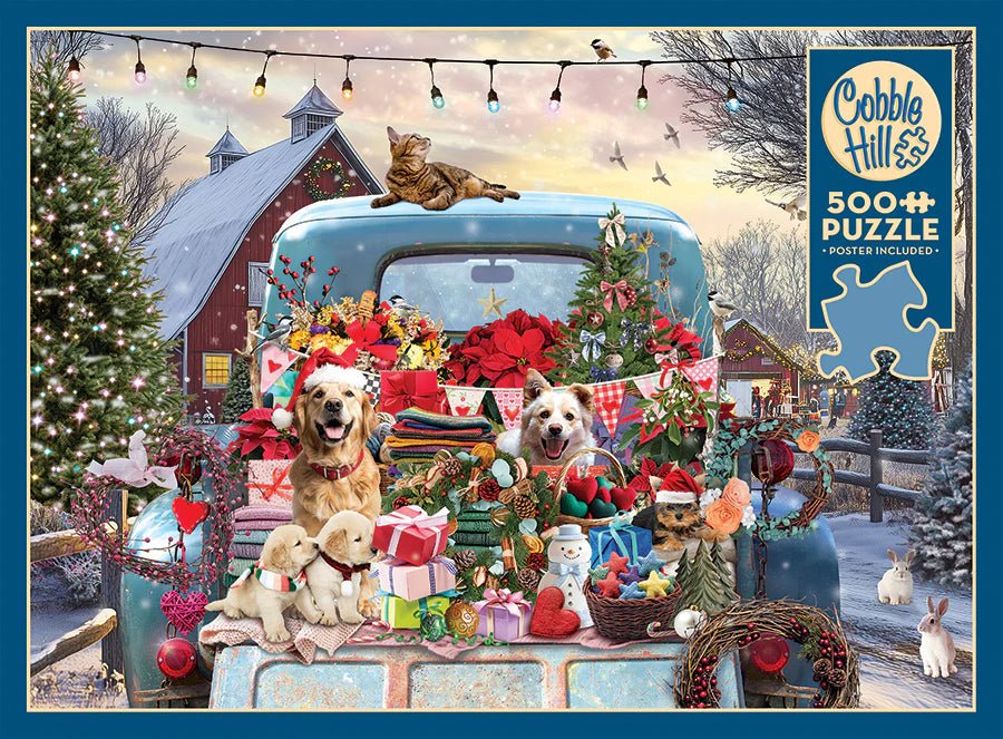 Country Truck in Winter 500 Piece Jigsaw Puzzle | Cobble Hill - Jigsaw Puzzles - The Puzzle Center