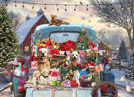 Country Truck in Winter 500 Piece Jigsaw Puzzle | Cobble Hill - Jigsaw Puzzles - The Puzzle Center