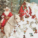 Cowboy Santa 500 Piece Jigsaw Puzzle | Springbok Puzzles