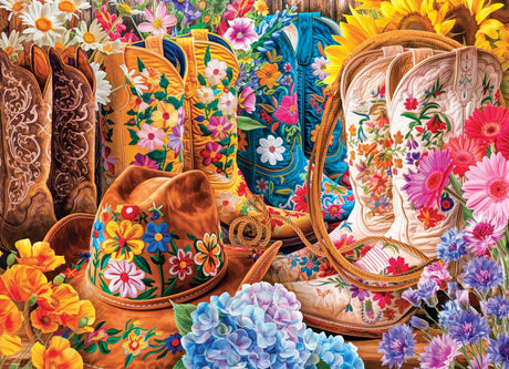 Cowgirl Boots by Lars Stewart 1000 Piece Jigsaw Puzzle by Eurographics - Eurographics - Jigsaw Puzzles - The Puzzle Center