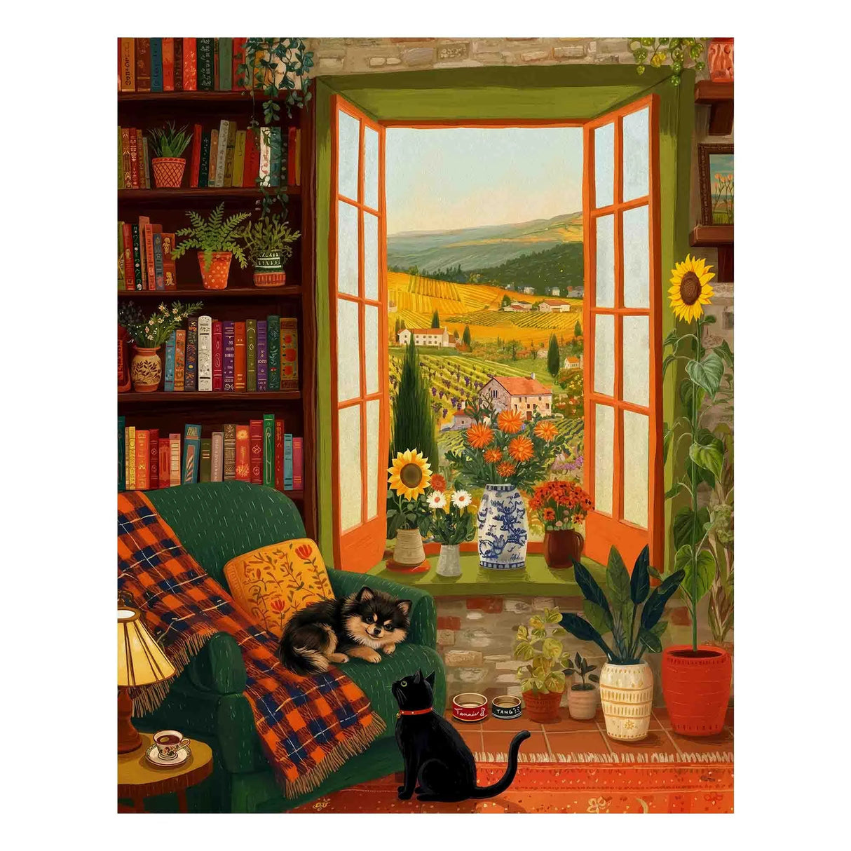 Cozy Fall Companions 500 Piece Jigsaw Puzzle | Springbok Puzzles - Jigsaw Puzzles - The Puzzle Center