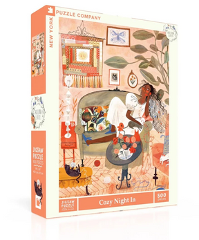 Cozy Night In 500 Piece Jigsaw Puzzle by New York Puzzle Company - New York Puzzle Company - Jigsaw Puzzles - The Puzzle Center