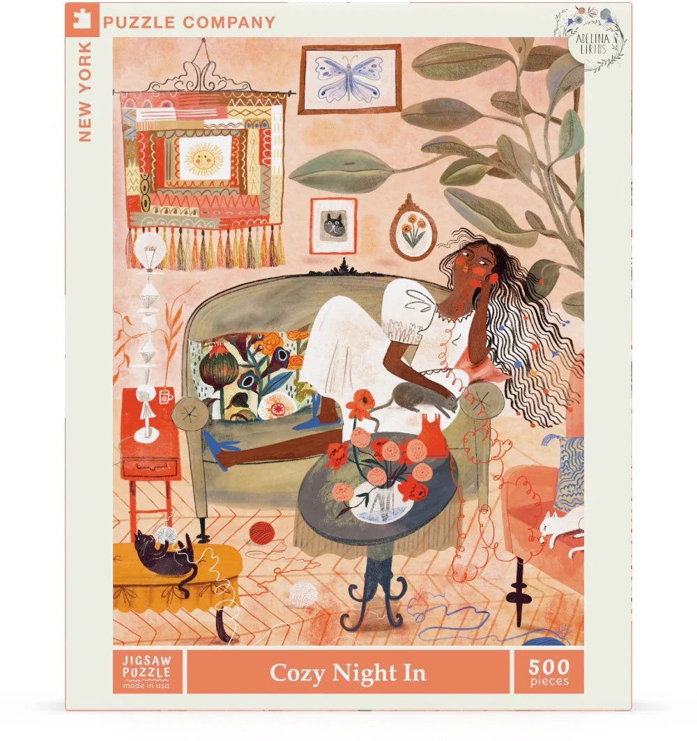 Cozy Night In 500 Piece Jigsaw Puzzle by New York Puzzle Company - New York Puzzle Company - Jigsaw Puzzles - The Puzzle Center