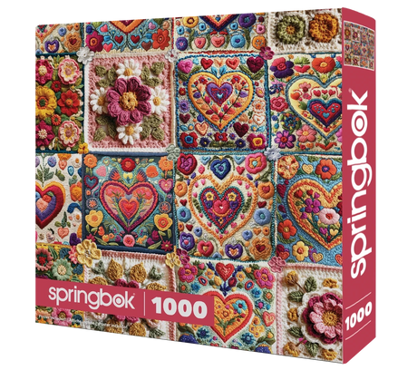 Crochet Hearts1000 Piece Jigsaw Puzzle | Springbok Puzzles - Jigsaw Puzzles - The Puzzle Center