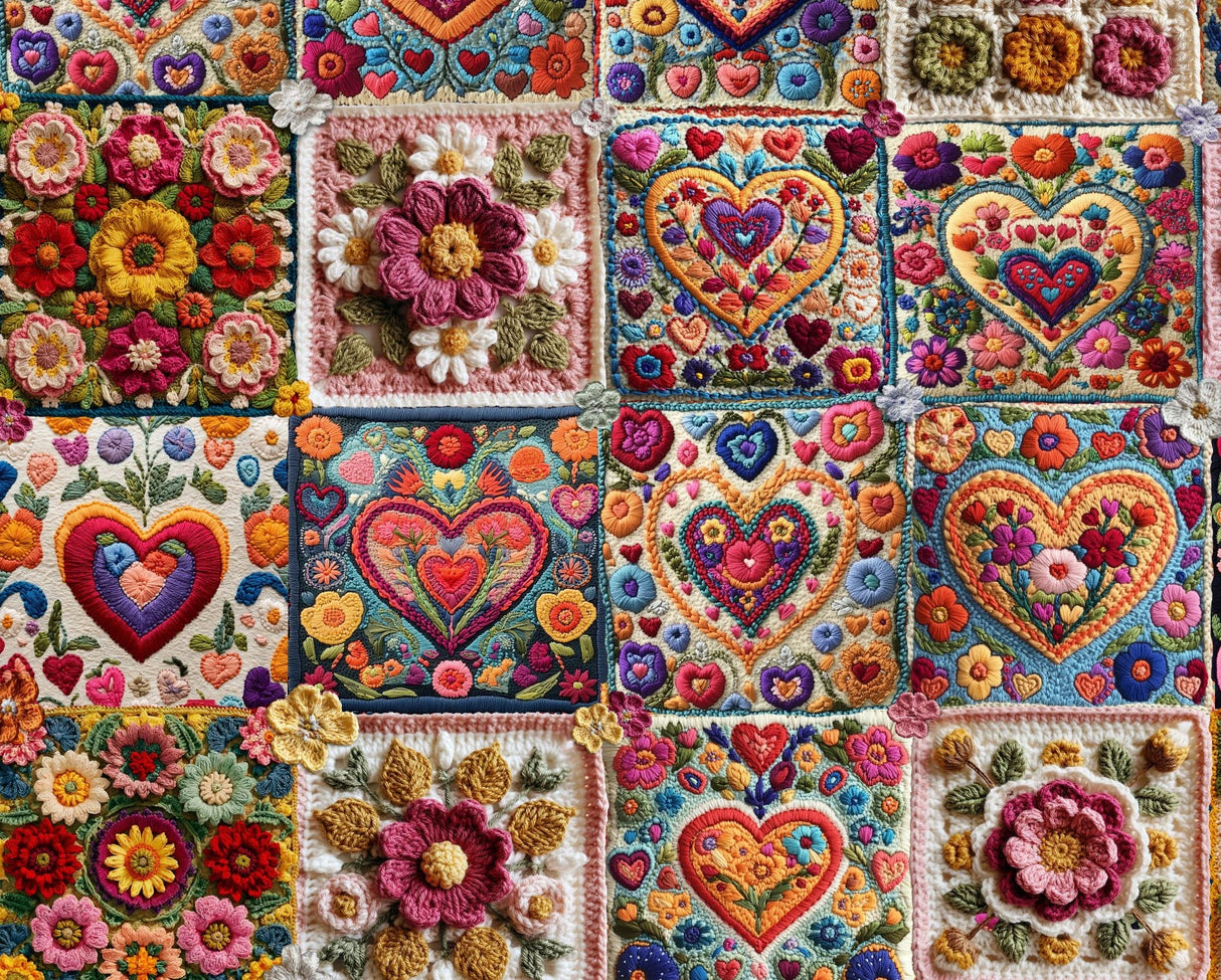 Crochet Hearts1000 Piece Jigsaw Puzzle | Springbok Puzzles - Jigsaw Puzzles - The Puzzle Center