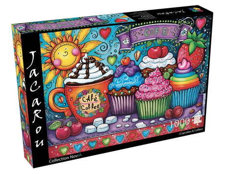 Cupcakes & Coffee 1000 Piece Jigsaw Puzzle | JaCaRou Puzzles - Jigsaw Puzzles - The Puzzle Center