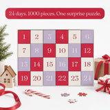 Deck the Halls Advent Calendar 1000 Piece Jigsaw Puzzle | Cloudberries