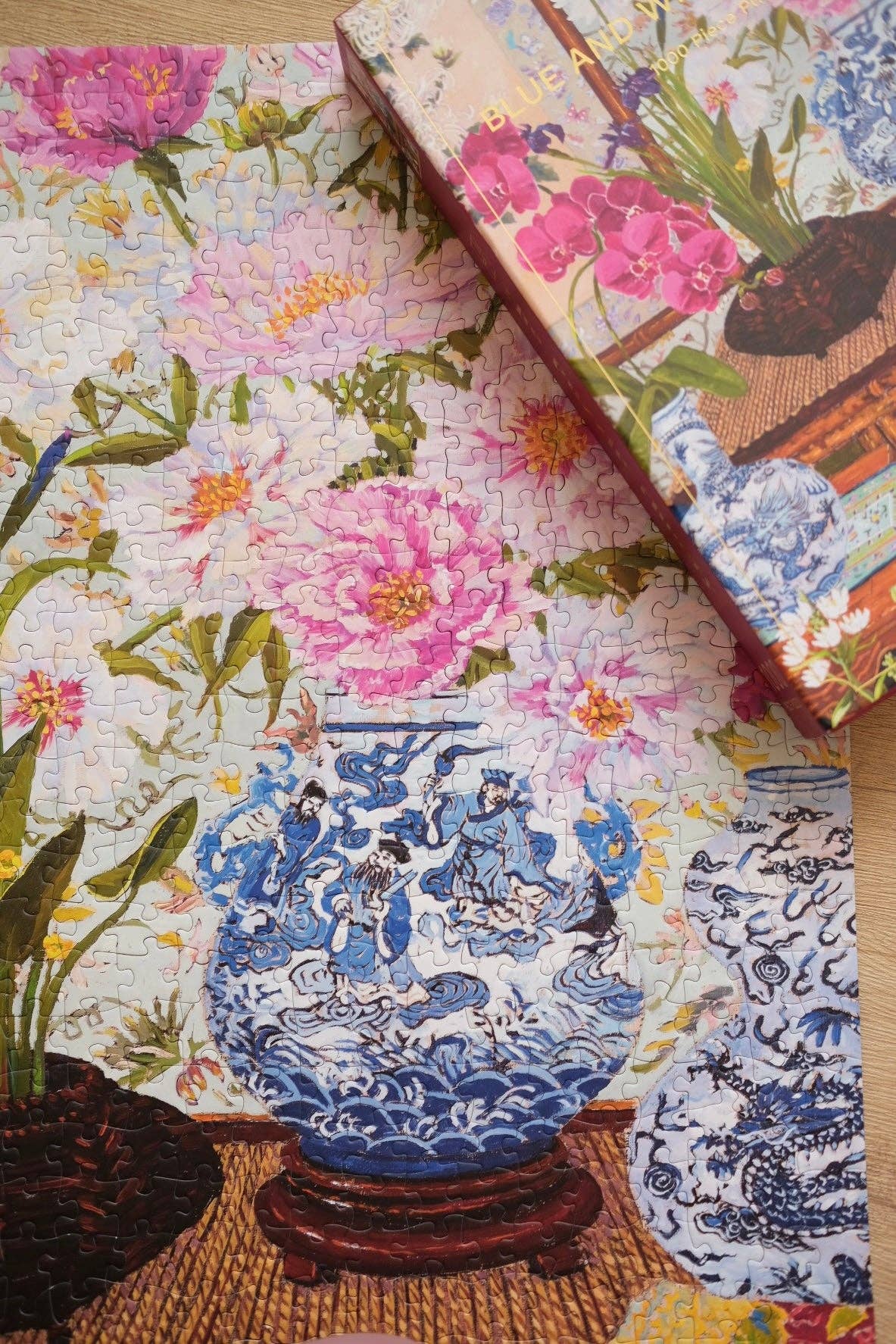 Blue and White Dragons 1000 Piece Jigsaw Puzzle | The Puzzle Theory