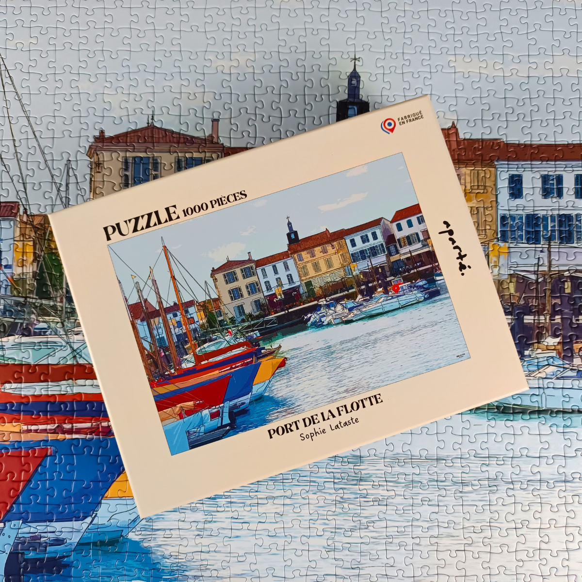 Port of La Flotte 1000 Piece Jigsaw Puzzle | Aparté
