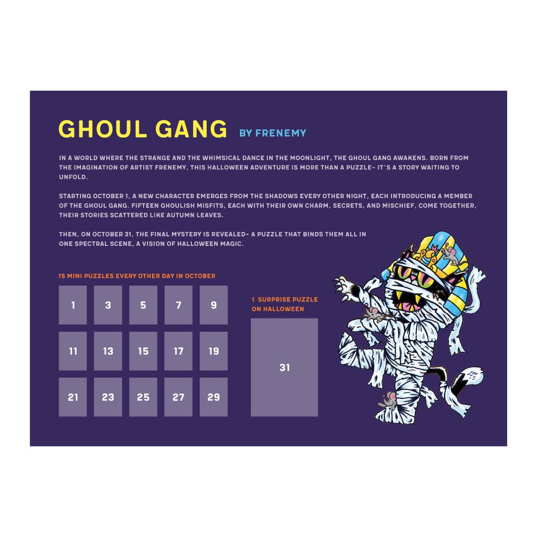 Ghoul Gang Advent Calendar Jigsaw Puzzle | Soonness
